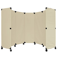 Versare 1708001 Beige MP10 Economical Folding Portable Partition - 10' x 6'