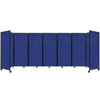 Versare 1933202 Blue SoundSorb Folding Room Divider 360 - 19' 6" x 6' 10"