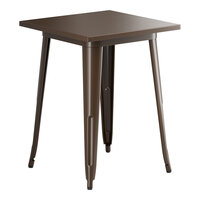 Lancaster Table & Seating Alloy Series 24" x 24" Copper Standard Height Outdoor Table