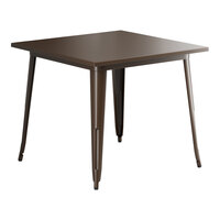 Lancaster Table & Seating Alloy Series 36" x 36" Copper Standard Height Outdoor Table