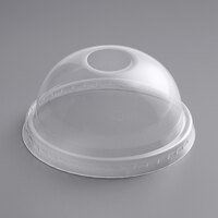 Choice 12-22 oz. Translucent Cold Cup Dome Lid with Opening - 1,000/Case