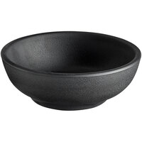 GET SD-3800-BK Nara 3 oz. Black Matte Round Melamine Ramekin - 24/Case