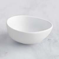 GET Enterprises B-401-W Riverstone 1.5 oz. White Irregular Round Matte Melamine Ramekin - 48/Pack