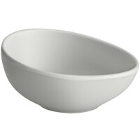 GET Enterprises B-401-LG Riverstone 1.5 oz. Light Gray Irregular Round Matte Melamine Ramekin - 48/Pack