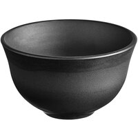 GET B-150-BK Nara 14 oz. Black Matte Round Melamine Bowl - 12/Case