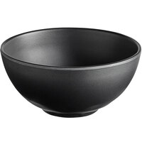 GET B-101-BK Nara 7 oz. Black Matte Round Melamine Bowl - 24/Case