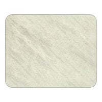 Lancaster Table & Seating 24" x 30" Rectangular Reversible White / Gray Slate Laminated Table Top