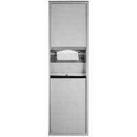 Bobrick B-3940 ClassicSeries Stainless Steel Recessed Convertible Paper Towel Dispenser / Waste Receptacle