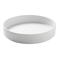 Cal-Mil 22017-8-15 Hudson 8" White Raised Rim Melamine Plate