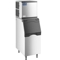 Avantco Ice KMC-350-L2F 22" Air Cooled Modular Full Cube Ice Machine with Ice Bin - 344 lb.