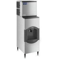 Avantco Ice KMC-350-H2H 22" Air Cooled Modular Half Cube Ice Machine with Ice Dispenser - 350 lb.