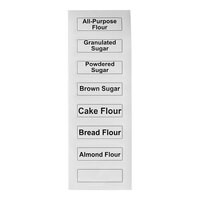 Baker's Lane Ingredient Bin Labels for Baking Flours and Sugars