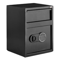 360 Office Furniture 13 1/2" x 11 3/4" x 18" Black Steel Depository Safe with Electronic Keypad Lock