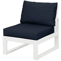 White / Marine Indigo