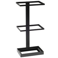 Cal-Mil 22319-13 9 1/2" x 7" x 20 1/2" 3-Tier Black Metal Merchandiser