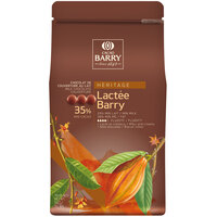 Cacao Barry Heritage Lactee Barry Equilibre Milk Chocolate Pistoles 11 lb.