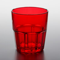 GET 9909-1-R Bahama 9 oz. Red Customizable SAN Plastic Tumbler - 72/Case