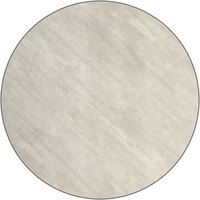 Lancaster Table & Seating 36" Round Reversible White / Gray Slate Laminated Table Top