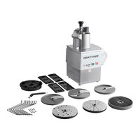 Robot Coupe CL50 Ultra Tex-Mex Dice Continuous Feed Food Processor with 6 Discs, Dice Cleaning, and Wall Holder Kits - 1 1/2 hp
