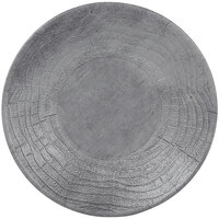 Elite Global Solutions B20363-CM Denali 10 3/8" Cement Embossed Coupe Melamine Plate - 6/Case