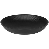 Elite Global Solutions Hermosa 36 oz. Matte Black Embossed Melamine Bowl B381885-B - 6/Case