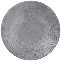 Elite Global Solutions B20294-CM Denali 8 1/2" Cement Embossed Coupe Melamine Plate - 6/Case