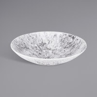 Elite Global Solutions Hermosa 86 oz. Black Marble Embossed Melamine Bowl B383120-BBM - 6/Case