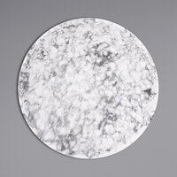 Elite Global Solutions Hermosa 6" Black Marble Embossed Coupe Melamine Plate B379060-BBM - 6/Case