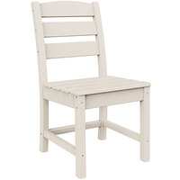 POLYWOOD TLD100SA Lakeside Sand Dining Side Chair