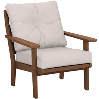 POLYWOOD 4411-TE145999 Lakeside Teak / Dune Deep Seating Chair