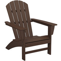 POLYWOOD Nautical Mahogany Adirondack Chair