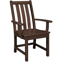 POLYWOOD Vineyard Mahogany Dining Arm Chair