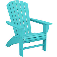 POLYWOOD Nautical Aruba Curveback Adirondack Chair