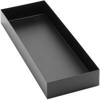 American Metalcraft Black Twilight 15" x 9" x 2" Rectangular Metal Market Tray