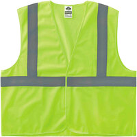 Ergodyne 20977 GloWear 8205HL Lime Type R Class 2 Super Economy Mesh Vest - 2XL/3XL