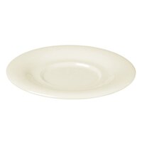 Thunder Group CR9303V 5 1/2" Ivory Melamine Saucer for 7 oz. Bouillon Cup and Mug - 12/Pack