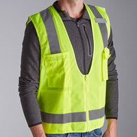 Ergodyne GloWear 8249Z Lime Type R Class 2 Economy Surveyor Vest