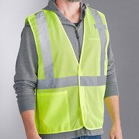 Ergodyne 21073 GloWear 8215BA Lime Type R Class 2 Economy Breakaway Mesh Vest