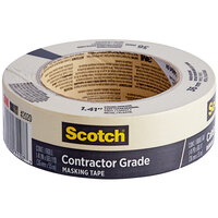 3M Scotch™ 1.41" x 60 Yards Contractor Grade Masking Tape 2020-36AP - 24/Case