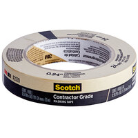 3M Scotch™ 0.94" x 60 Yards Contractor Grade Masking Tape 2020-24AP - 36/Case