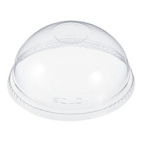 Dart Conex DNR626 Clear PET Dome Lid without Hole - 1000/Case