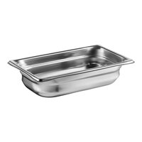 Vollrath 90422 Super Pan 3® 1/4 Size 2 1/2" Deep Anti-Jam Stainless Steel Steam Table / Hotel Pan - 22 Gauge