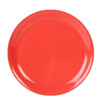 Thunder Group CR107RD 7 1/4" Orange Narrow Rim Melamine Plate - 12/Pack