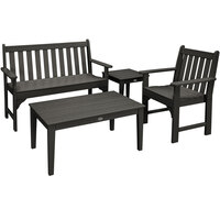 POLYWOOD Vineyard 4-Piece Bench Seating Set