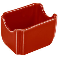 Fiesta® Dinnerware from Steelite International HL479326 Scarlet 3 1/2" x 2 3/8" China Sugar Caddy - 12/Case