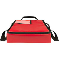 Sterno 16" x 16" x 6" Medium Red Vinyl Insulated Premium Breakfast Delivery Bag 70580