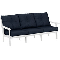 White / Marine Indigo