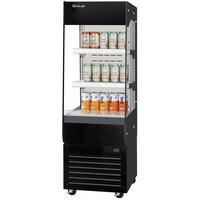 Turbo Air TOM20-60N-S 19 5/8" Stainless Steel Slim Vertical 2-Shelf Open Display Case