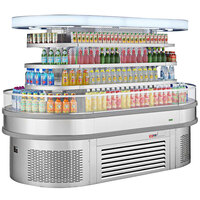 Turbo Air Self-Serve Merchandiser TIOM-48RSRS-N 48" Stainless Steel Round Island Display Case