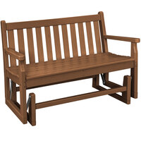 POLYWOOD Traditional Garden 47 1/2" x 24 1/4" Teak Glider